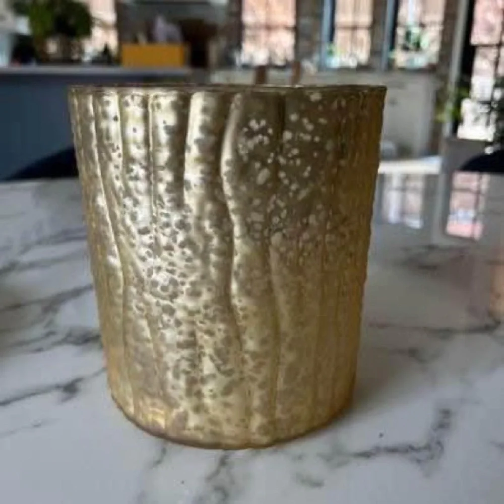 ❤️Gold Mercury Glass Vase/Candle Holder